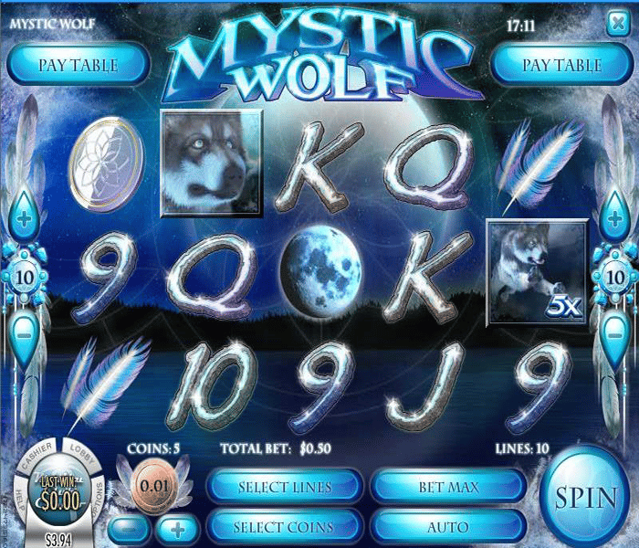 mystic wolf machine à sous