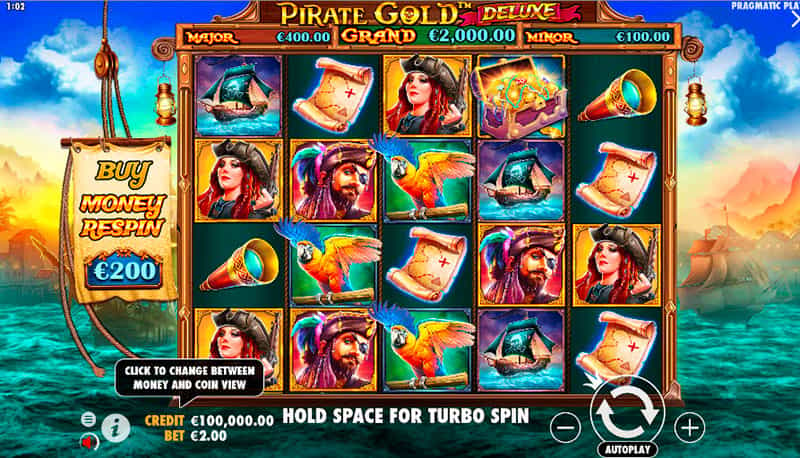 Machine à sous Pirate Gold Deluxe
