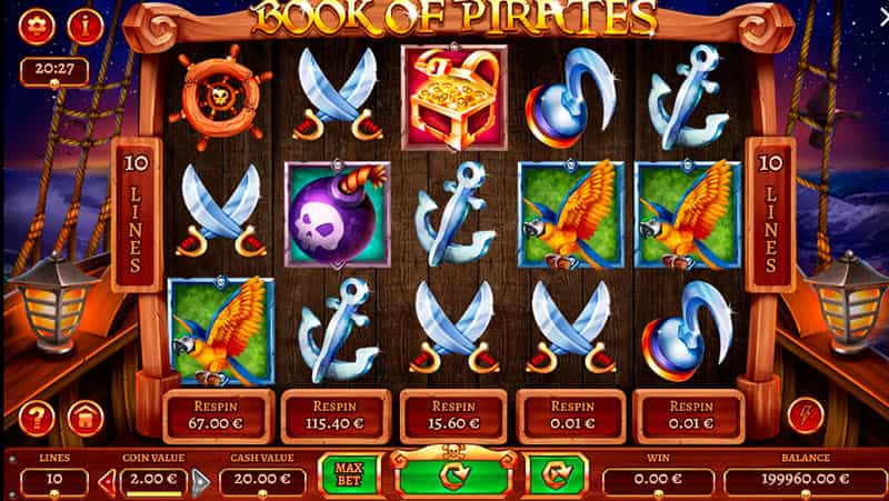 Book of Pirates slot machine