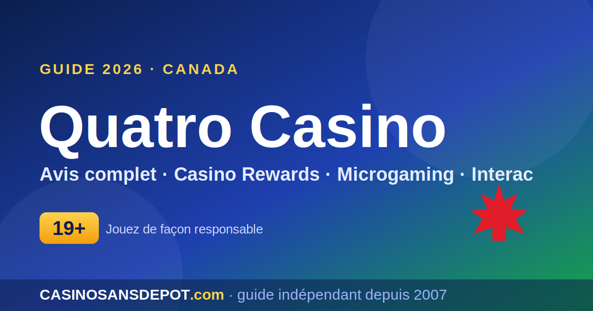 Quatro Casino en ligne – avis pour le Canada