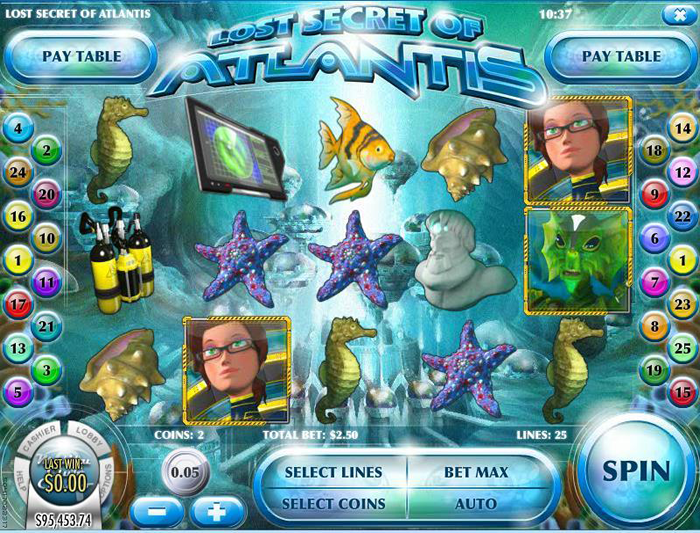 Lost Secret of Atlantis Machine à Sous