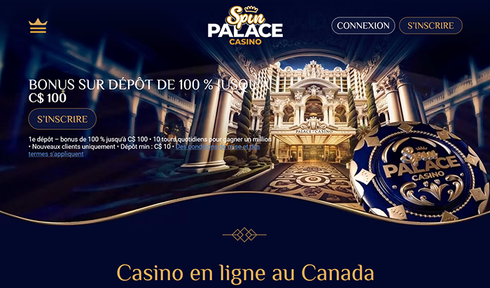 spinpalace casino capture d'écran