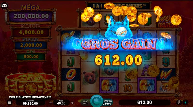 Wolf Blaze Gros Gain
