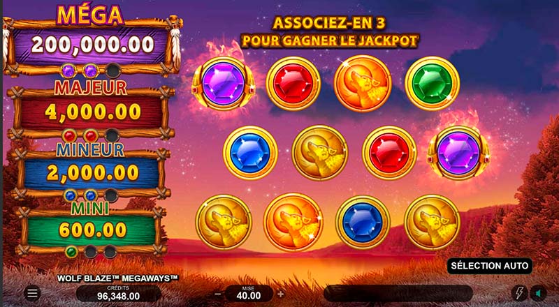 Wolf Blaze jackpot